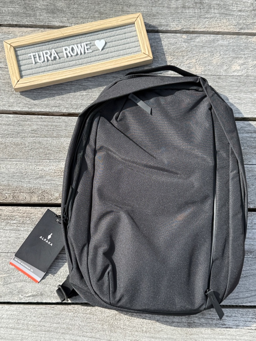 ALPAKA Metro Backpack Black Axoflux 300D Travel Laptop Everyday Bag NWT